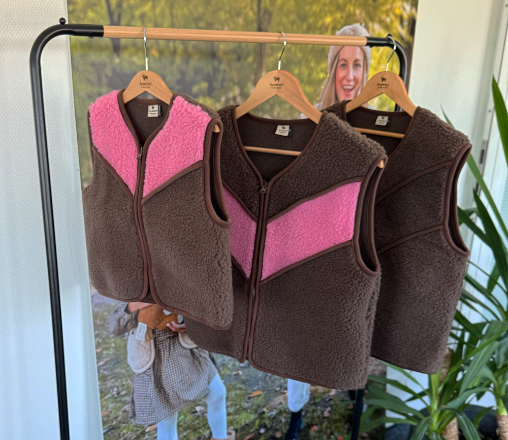 Alwero - Bodywarmer "TIDE" , Merinowolle, CHOCO MARTINI, ultra light mit Seitentaschen - LIMITED EDITION – Bild 5