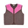Alwero - Bodywarmer "TIDE" JUNIOR, Merinowolle, Choco Martini/Bubble Gum, ultra light