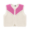 Alwero - Bodywarmer "TIDE" JUNIOR, Merinowolle, OFF WHITE/BUBBLE GUM, ultra light - LIMITED EDITION