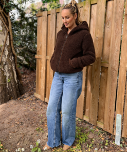 Alwero - Übergangsjacke "YPOS" Adult, Biowolle, CHOCO MARTINI, ultra light