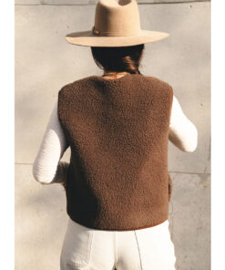 Alwero - Bodywarmer "TIDE" , Merinowolle, Choco Martini/Bubble Gum, ultra light mit Seitentaschen - LIMITED EDITION – Bild 6