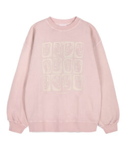BOBO CHOSES - Sweatshirt "Monster Moodboard", rosa, Baumwolle