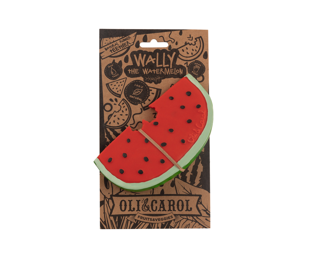 Oli & Carol - Beißhilfe "Wally the Watermelon" aus Naturkautschuk