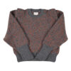 Sisters Department - Strickpullover Animal Print, dark grey