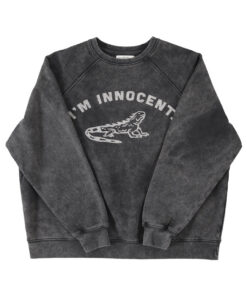 Sisters Department- Sweatshirt "I`m Innocent", black, Bio-Baumwolle