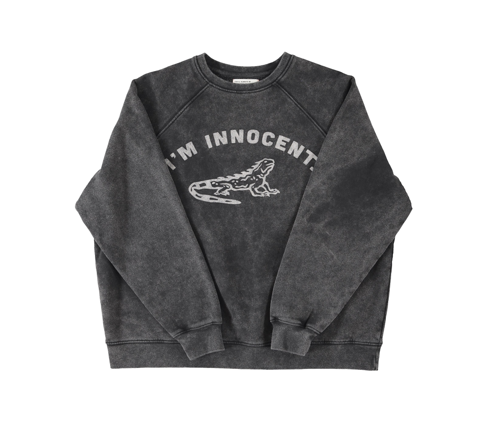 Sisters Department- Sweatshirt "I`m Innocent", black, Bio-Baumwolle