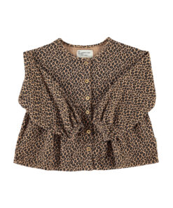 PiuPiuChick - Bluse, Animal Print, Baumwolle