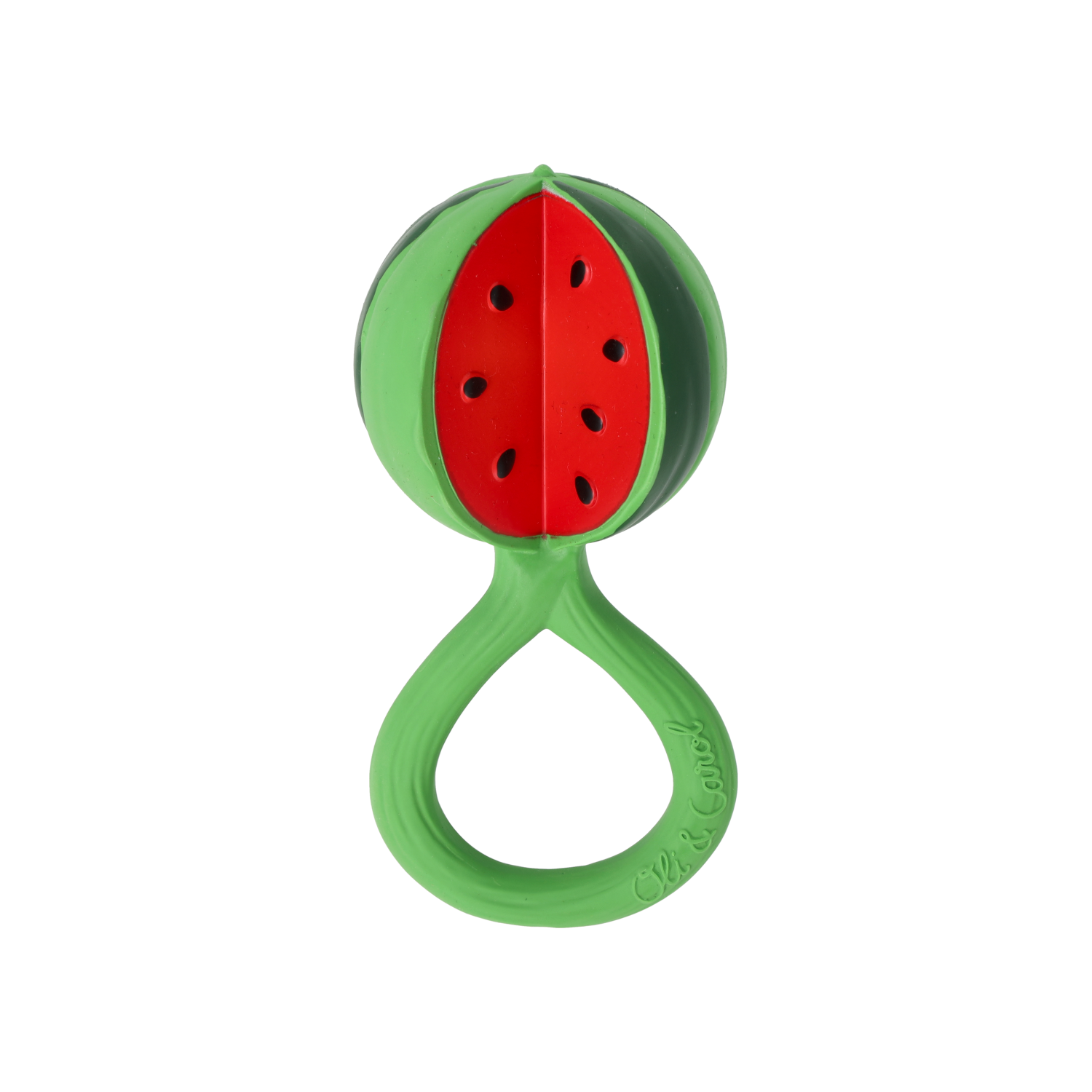Oli & Carol - Rassel "Wassermelone" aus Naturkautschuk – Bild 2