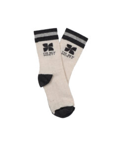 The New Society - Socken "LOGO", Baumwolle, white/grey