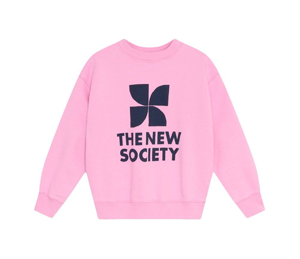 The New Society - TNS Logo Sweatshirt, Lilac, Baumwolle