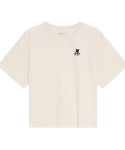The New Society - TNS Logo Woman T-Shirt, Whisper White Melange, Baumwolle