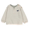 Buho Barcelona - Sweatshirt Baby gestreift, eucalyptus, Baumwolle