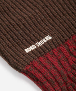 BOBO CHOSES - Balaclava "Color Block", braun. Merinowolle – Bild 6