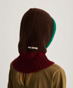 BOBO CHOSES - Balaclava "Color Block", braun. Merinowolle – Bild 5