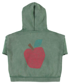 PiuPiuChick - Hoodie "Apfel", grün, Biobaumwolle – Bild 6