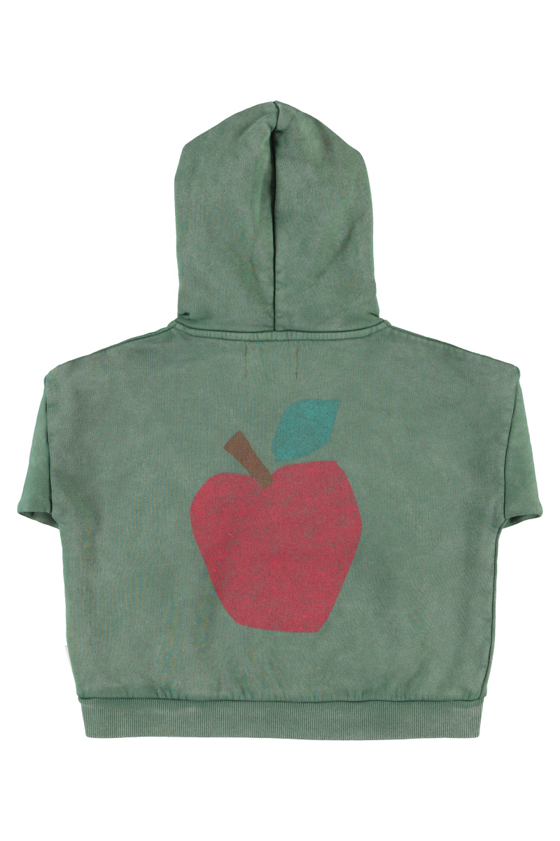 PiuPiuChick - Hoodie "Apfel", grün, Biobaumwolle – Bild 6