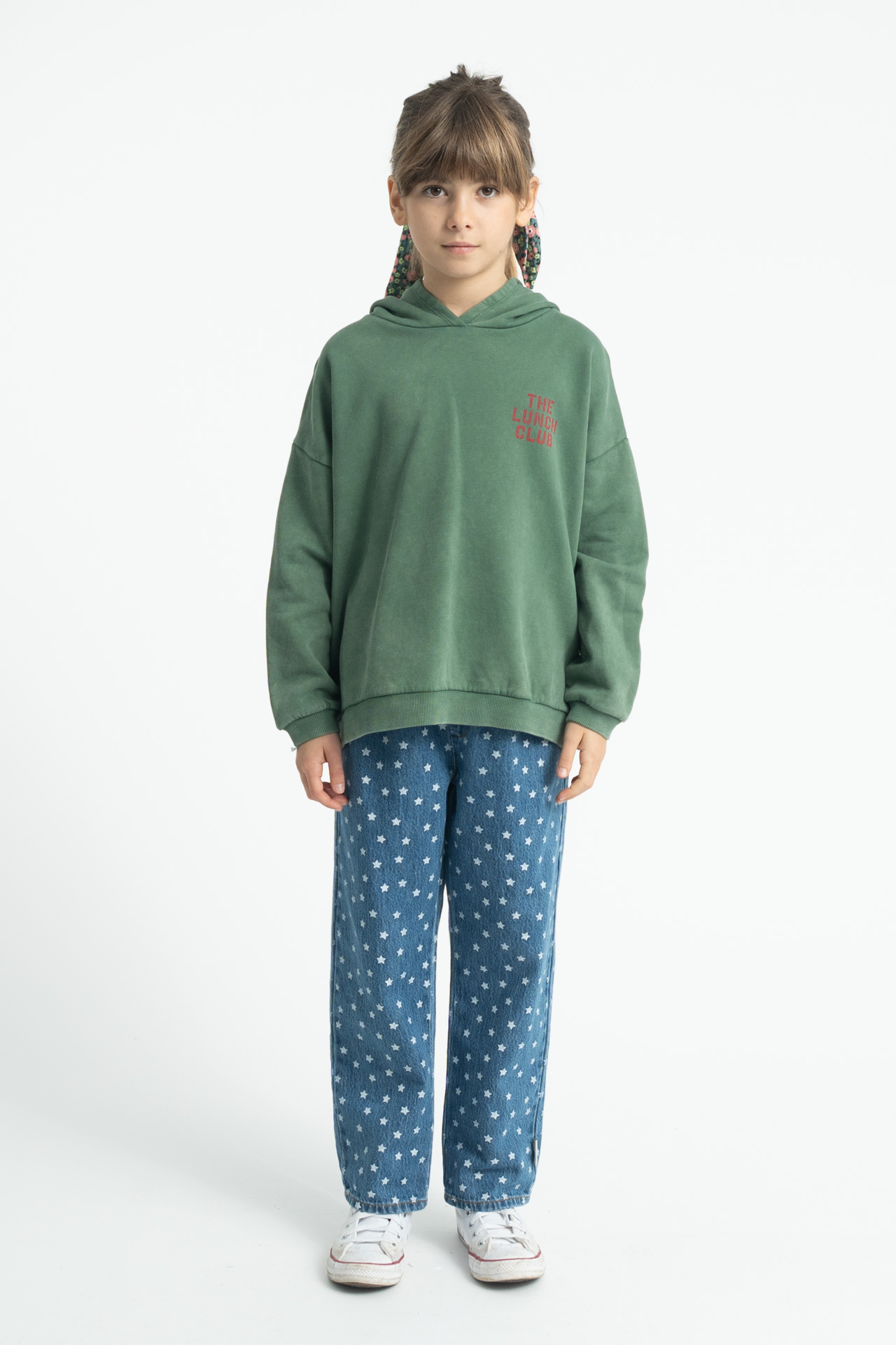 PiuPiuChick - Hoodie "Apfel", grün, Biobaumwolle – Bild 2