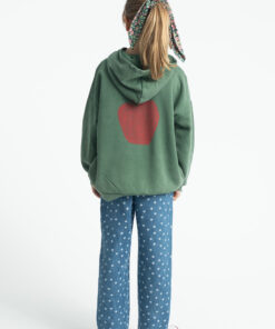 PiuPiuChick - Hoodie "Apfel", grün, Biobaumwolle – Bild 3