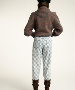 Sisters Department - Strickpullover Animal Print, dark grey – Bild 4