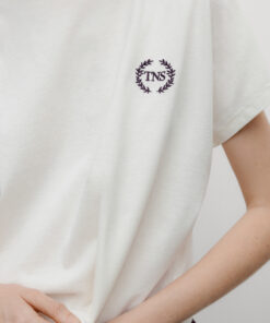 The New Society - Mochi Woman T-Shirt Winetesting Emb, Winetesting Emb, Baumwolle – Bild 3