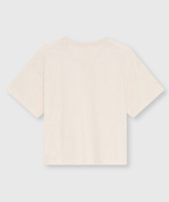 The New Society - TNS Logo Woman T-Shirt, Whisper White Melange, Baumwolle – Bild 3