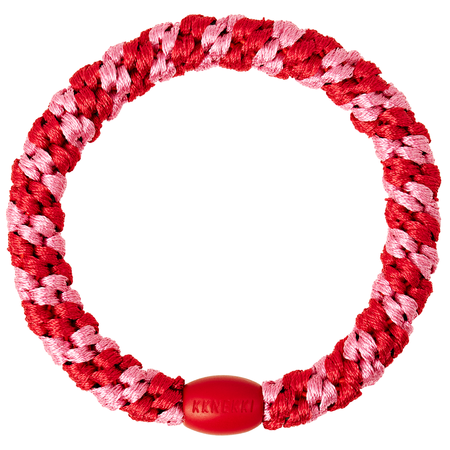 Kknekki - Haargummi "Red-Bubblegum Stripe", rot