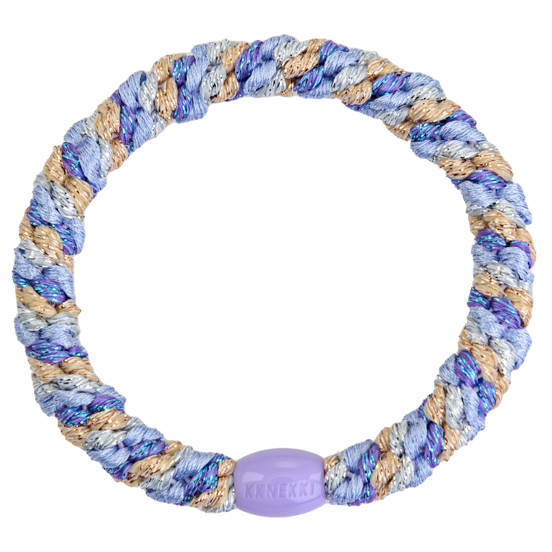 Kknekki - Haargummi "Purple Silver gold", lila