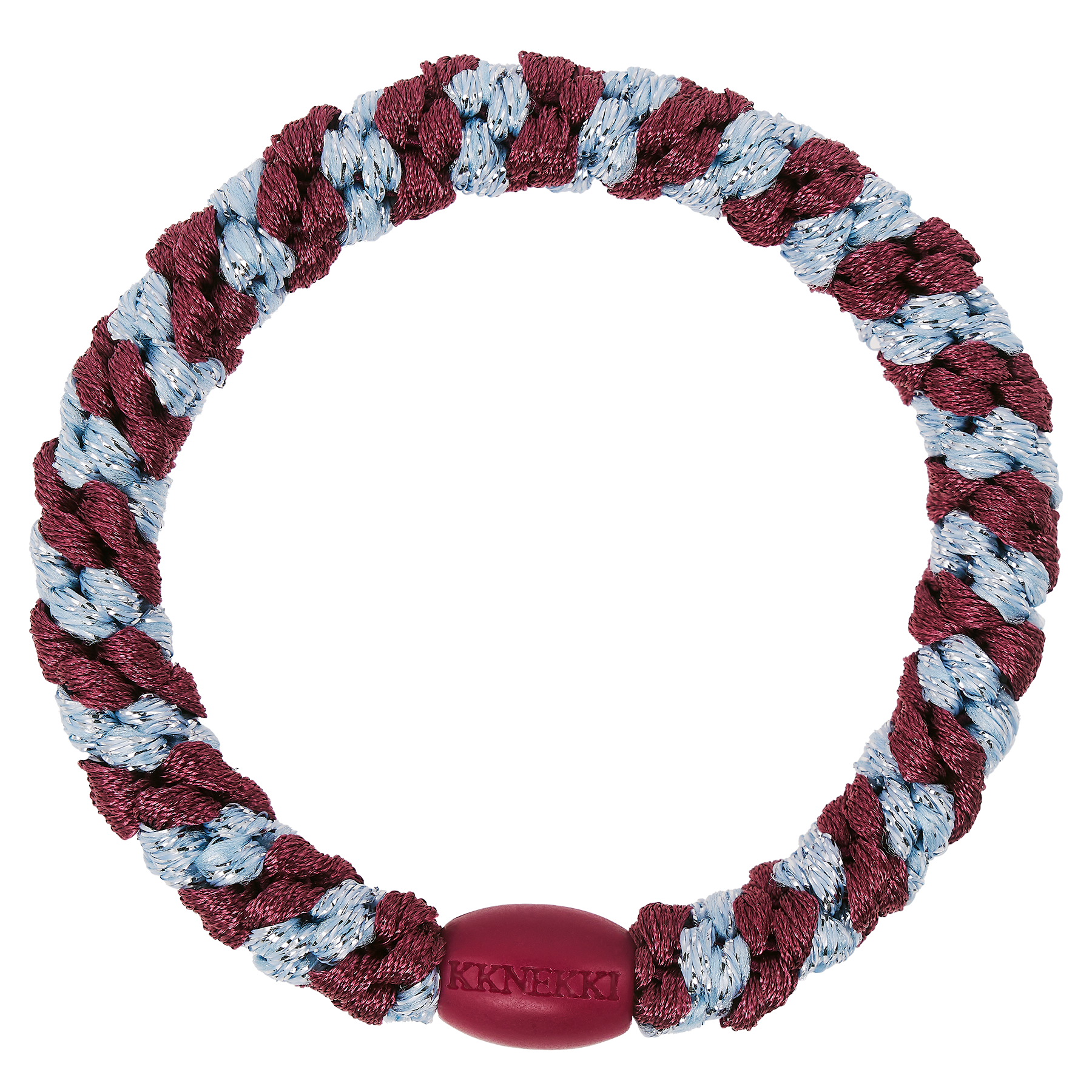 Kknekki - Haargummi "Rosewood Seablue Glitter", blau