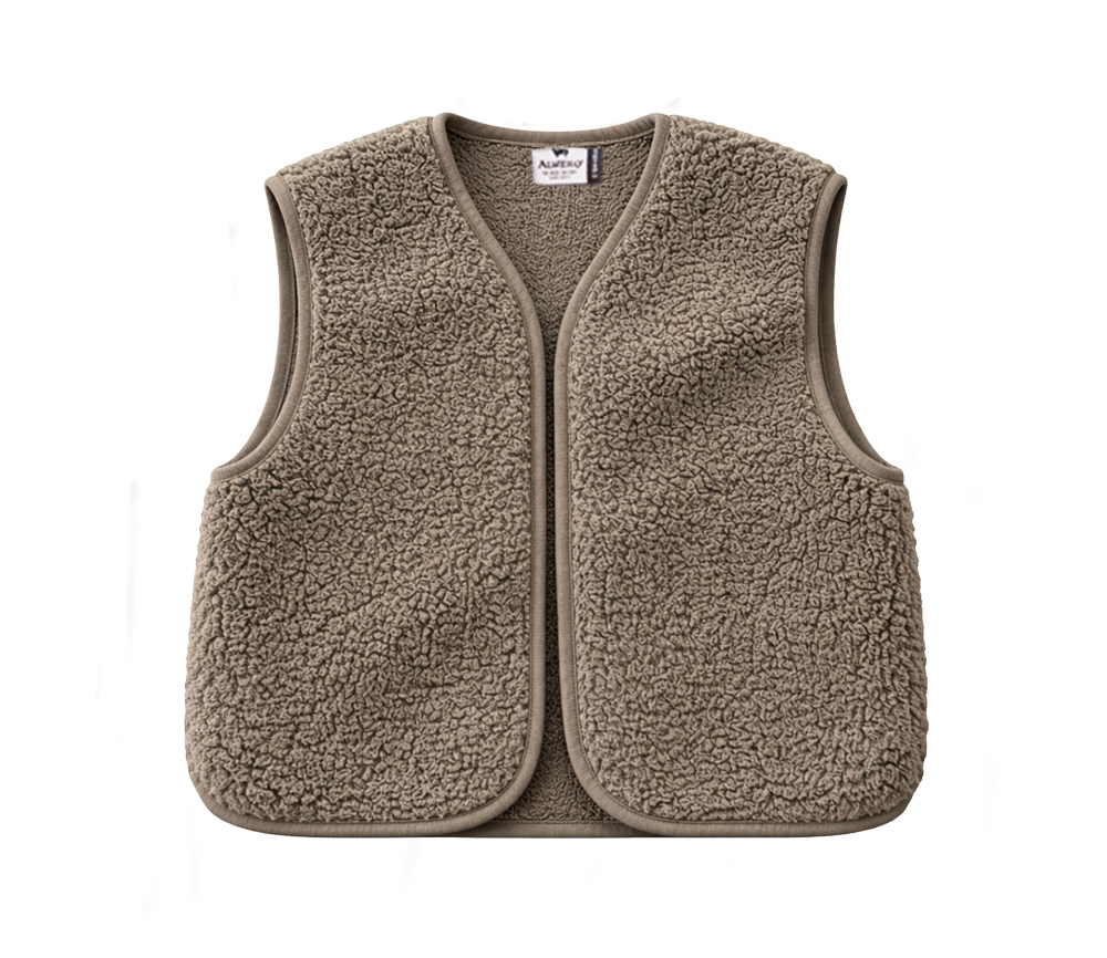 Alwero - Weste "CAMINO" Adult, MOUSE, Merinowolle Ultra Light