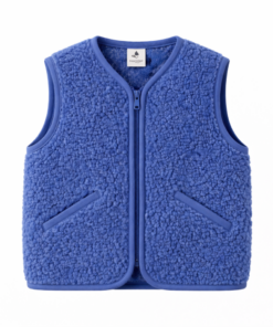 Alwero - Bodywarmer "POS" Junior, BlueBlue, ultra light, Merinowolle