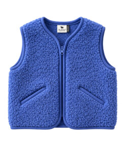 Alwero - Bodywarmer "POS" Junior, BlueBlue, ultra light, Merinowolle