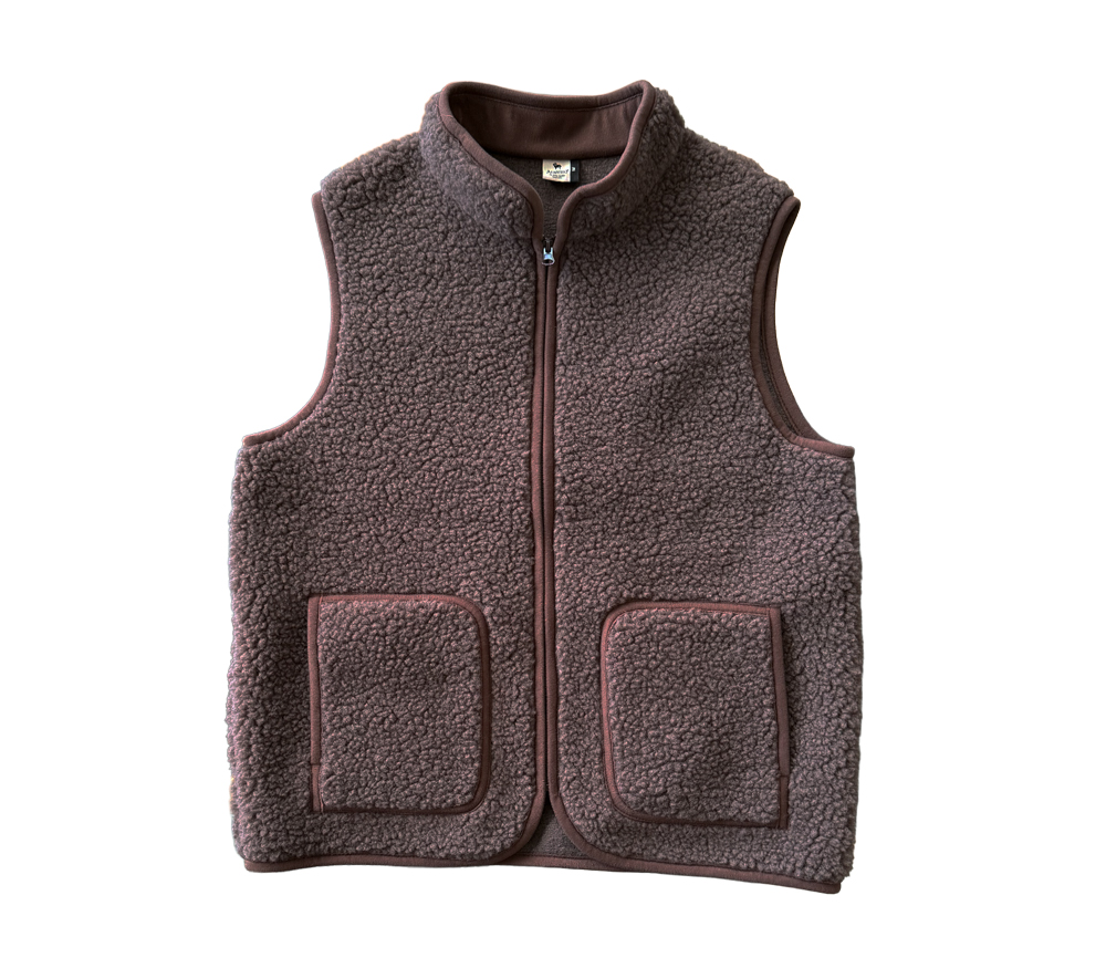 Alwero - Bodywarmer RUDI Adult, CHOCOLATE MARTINI, Merinowolle, ultra light