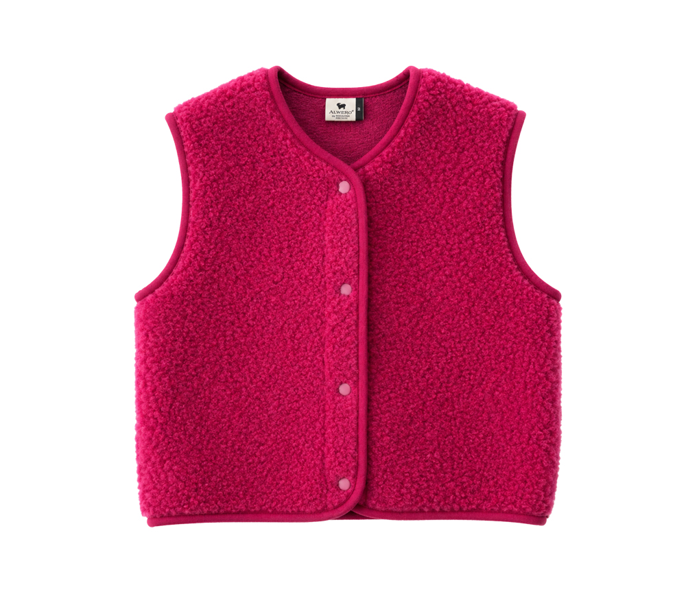 Alwero - Bodywarmer "TYB" ADULT, BEET, Merinowolle, ultra light