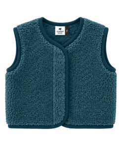 Alwero - Bodywarmer "TYB" Junior, TRANS TEAL, Merinowolle, ultra light