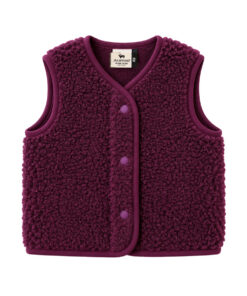 Alwero - Bodywarmer "TYB" Junior, CHERRY LIQUEUR, Merinowolle, ultra light