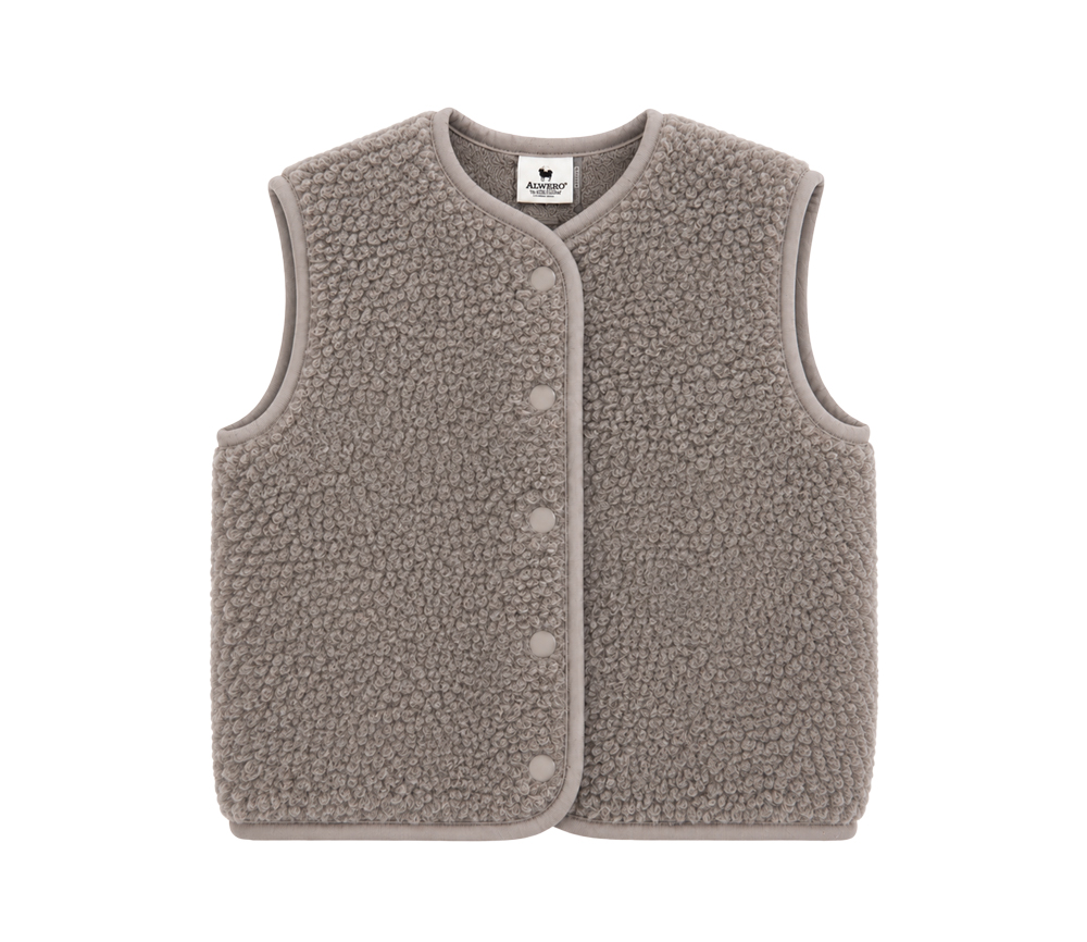 Alwero - Bodywarmer "TYB" Junior, MOUSE, Merinowolle, ultra light