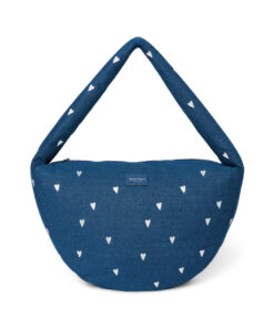 Studio Noos - Cross Body Bag "Dark Denim" White Hearts