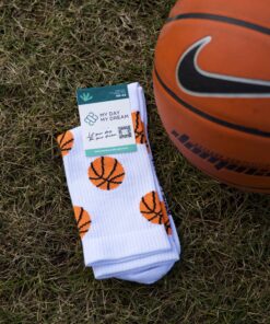 MY DAY MY DREAM - Socken "Basketball", weiß, Baumwolle – Bild 6