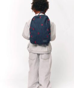 Studio Noos - Rucksack Mini "Dark Denim" Red Hearts – Bild 2