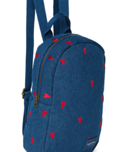 Studio Noos - Rucksack Mini "Dark Denim" Red Hearts – Bild 4