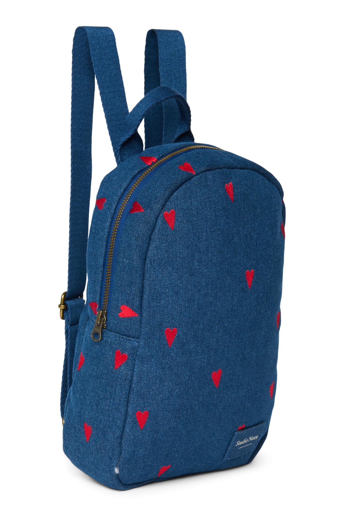 Studio Noos - Rucksack Mini "Dark Denim" Red Hearts – Bild 4