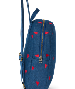 Studio Noos - Rucksack Mini "Dark Denim" Red Hearts – Bild 3