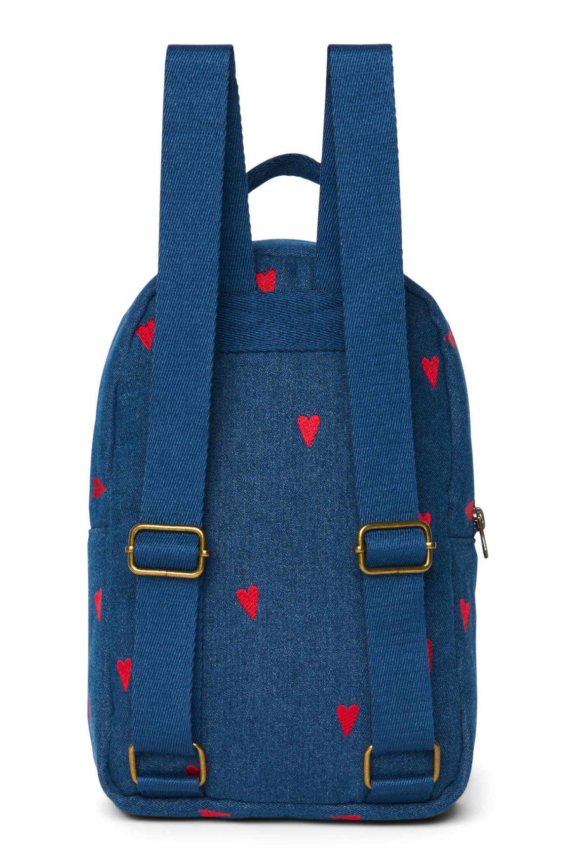 Studio Noos - Rucksack Mini "Dark Denim" Red Hearts – Bild 5