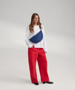 Studio Noos - Bauchtasche Fanny Pack "Dark Denim" Red Hearts – Bild 2