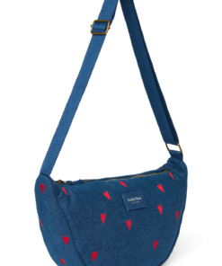 Studio Noos - Bauchtasche Fanny Pack "Dark Denim" Red Hearts – Bild 5