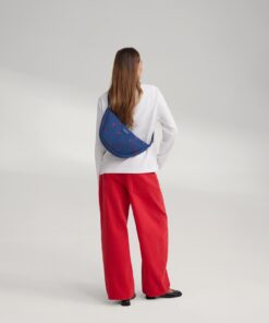Studio Noos - Bauchtasche Fanny Pack "Dark Denim" Red Hearts – Bild 4