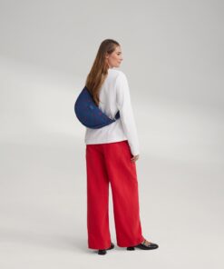 Studio Noos - Bauchtasche Fanny Pack "Dark Denim" Red Hearts – Bild 3
