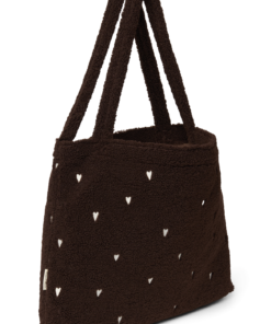 Studio Noos - Mom Bag "Teddy Chocolate" White Hearts – Bild 2