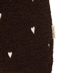 Studio Noos - Mom Bag "Teddy Chocolate" White Hearts – Bild 4