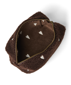Studio Noos - Pouch "Teddy Chocolate" White Hearts – Bild 3